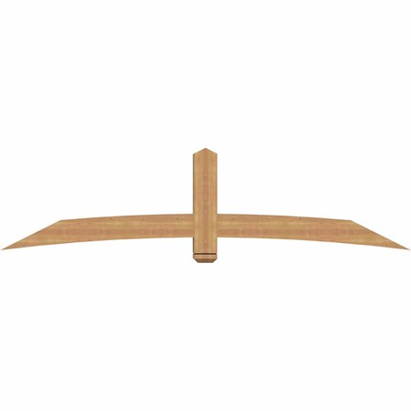 Ekena Millwork Bellingham Timber Gable Bracket, Western Red Cedar, 96"W x 24"H x 5 1/2"D x 5 1/2"F, 6/12 Pitch GBW096X24X0606BEL00SWR